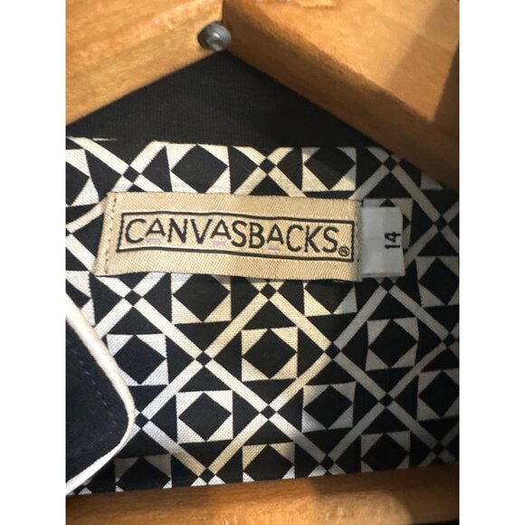 Canvasbacks Women’s 14 Black Vintage Blazer Y2K Embroidered Designs Made in USA - Picture 3 of 8